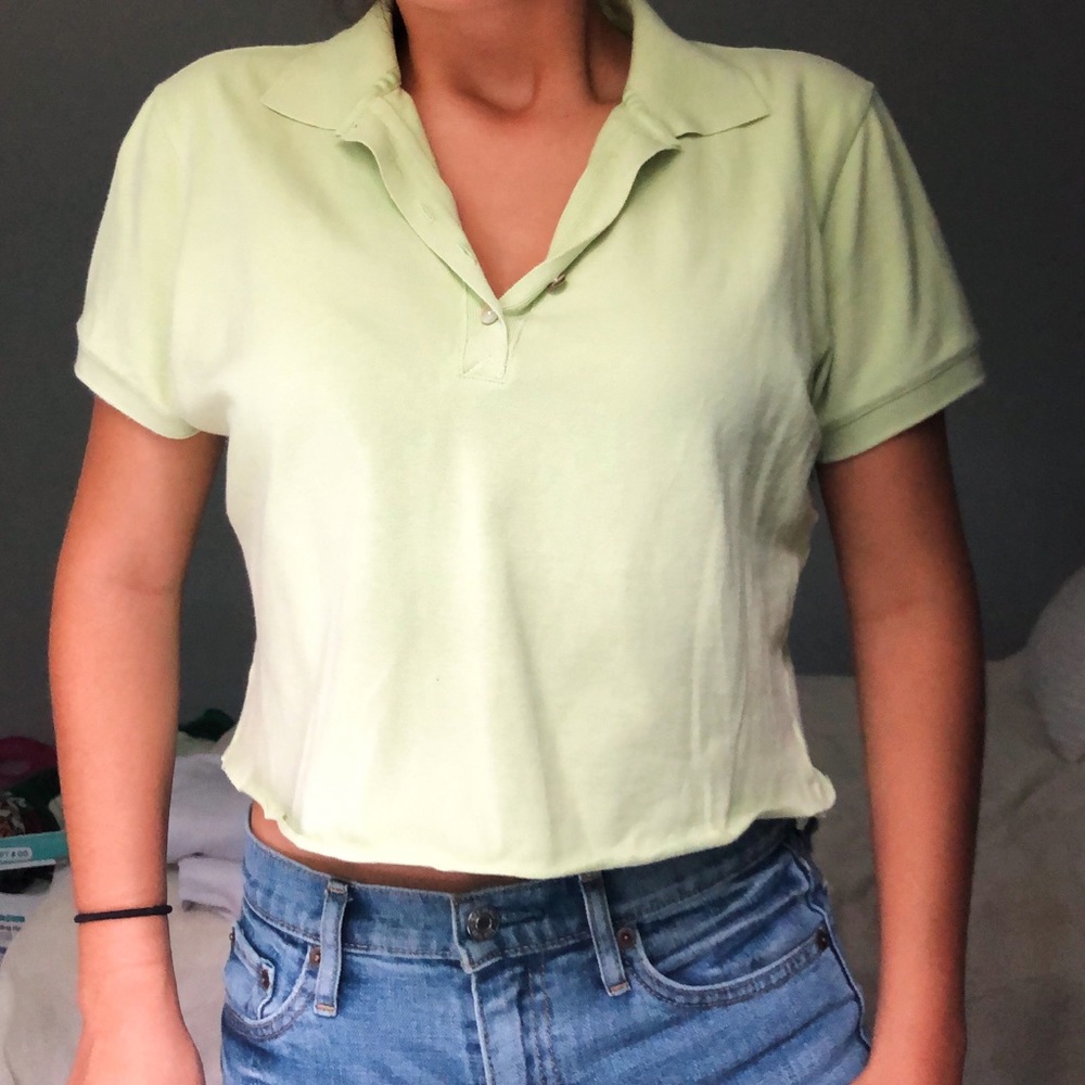Green Cropped Tshirt
